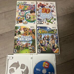 Bundle of 5 Nintendo Wii games incl: Price is Right, 30 games in 1, 90 games